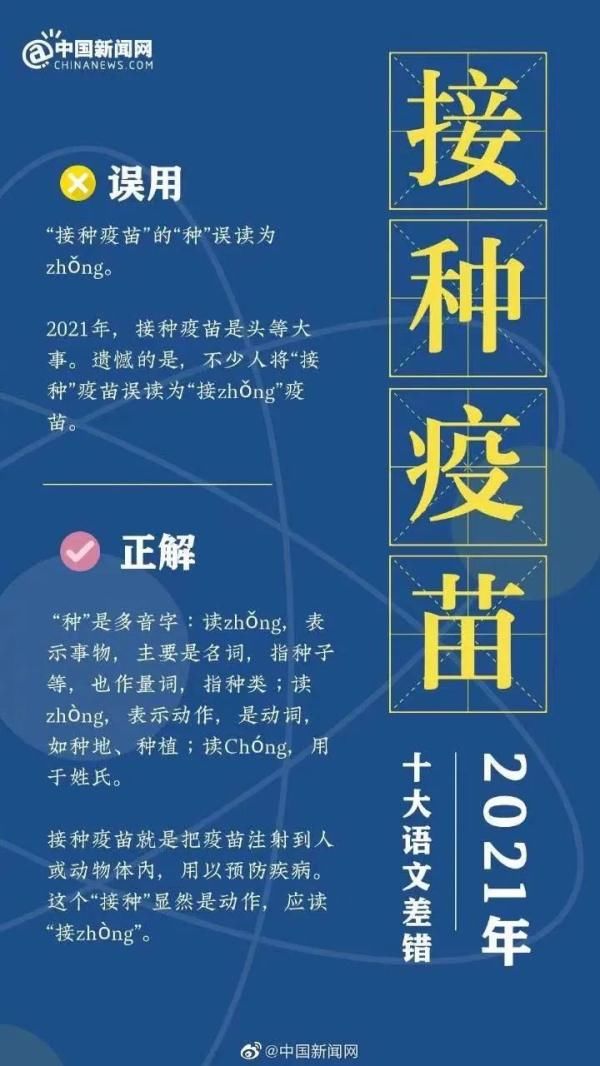 语文|“六安”的“六”误读为liù，“2021年十大语文差错”发布