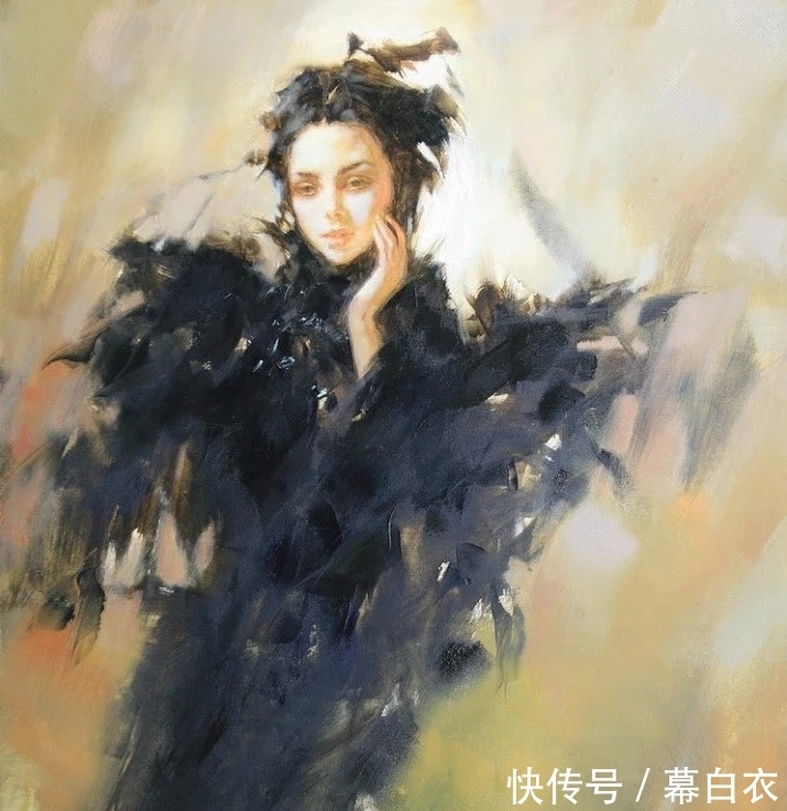 同时代#女画家斯卡菲娜，将女性描绘得如花般绽放