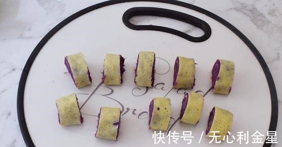 高颜值的紫薯鸡蛋卷，比蛋糕松软，好吃还好看！