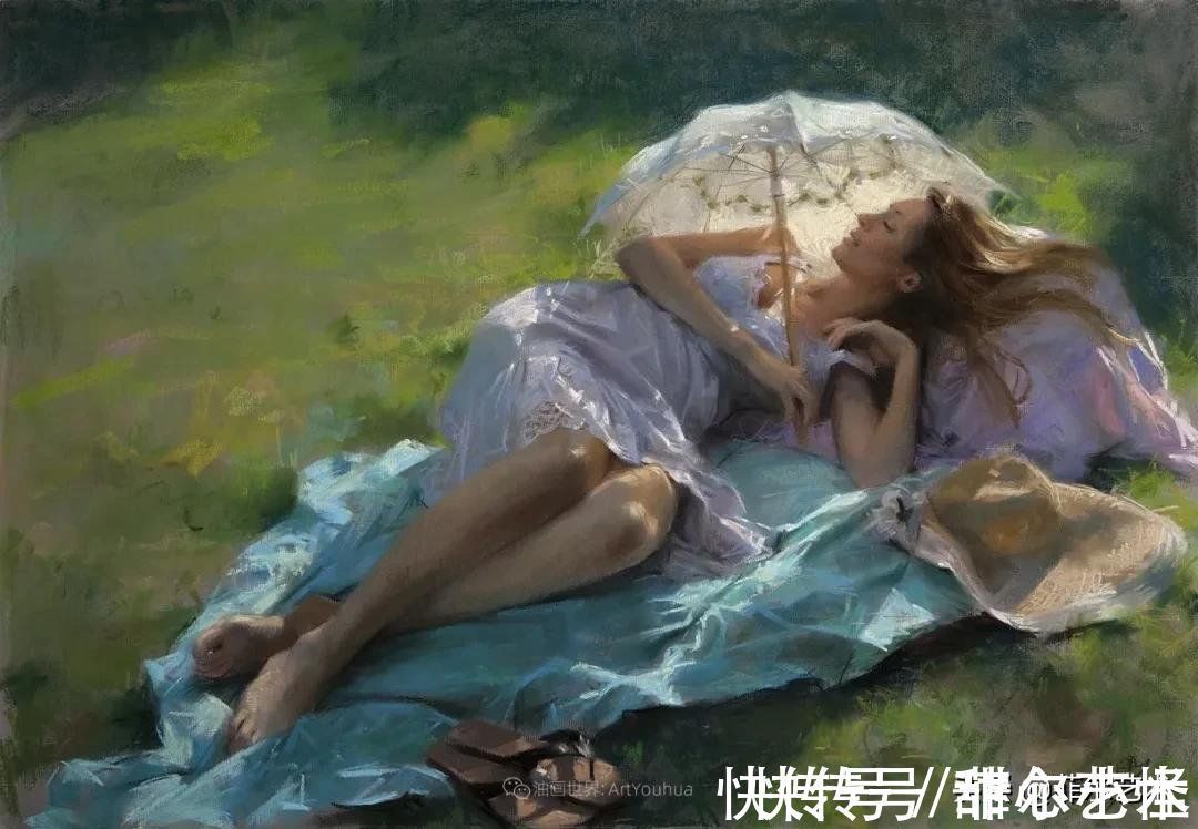 罗梅罗!婀娜多姿,美丽动人~西班牙画家维森特·罗梅罗·雷东多油画欣赏