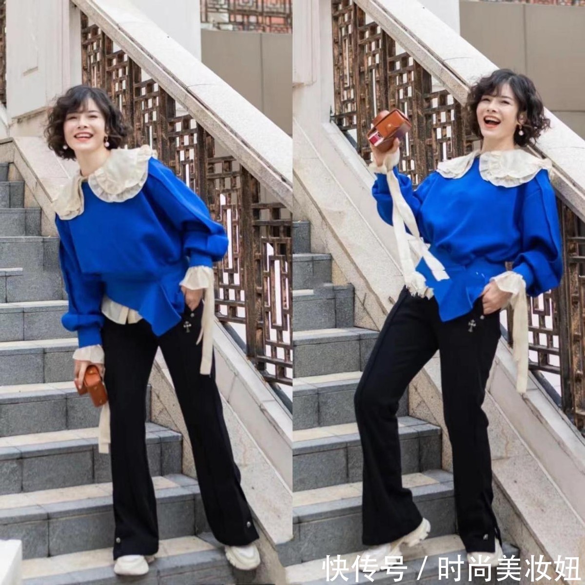 大长腿|四五十岁的女人,别穿得太老气,学她的搭配俏皮减龄还洋气