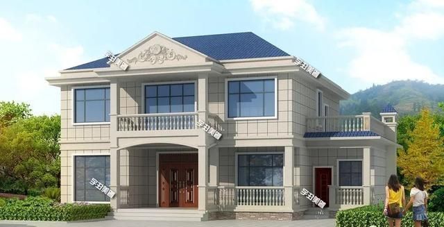 别墅|两层四间形式的农村小别墅,第一栋内带堂屋,第二栋格局妙