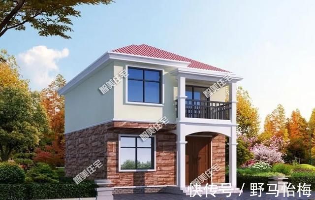 占地面积|占地面积不到90平米的小别墅,款款颜值高,造价18万赚大发了