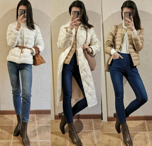羽绒服别再搭半身裙了！今年流行这样穿：显瘦显高挑，好漂亮！