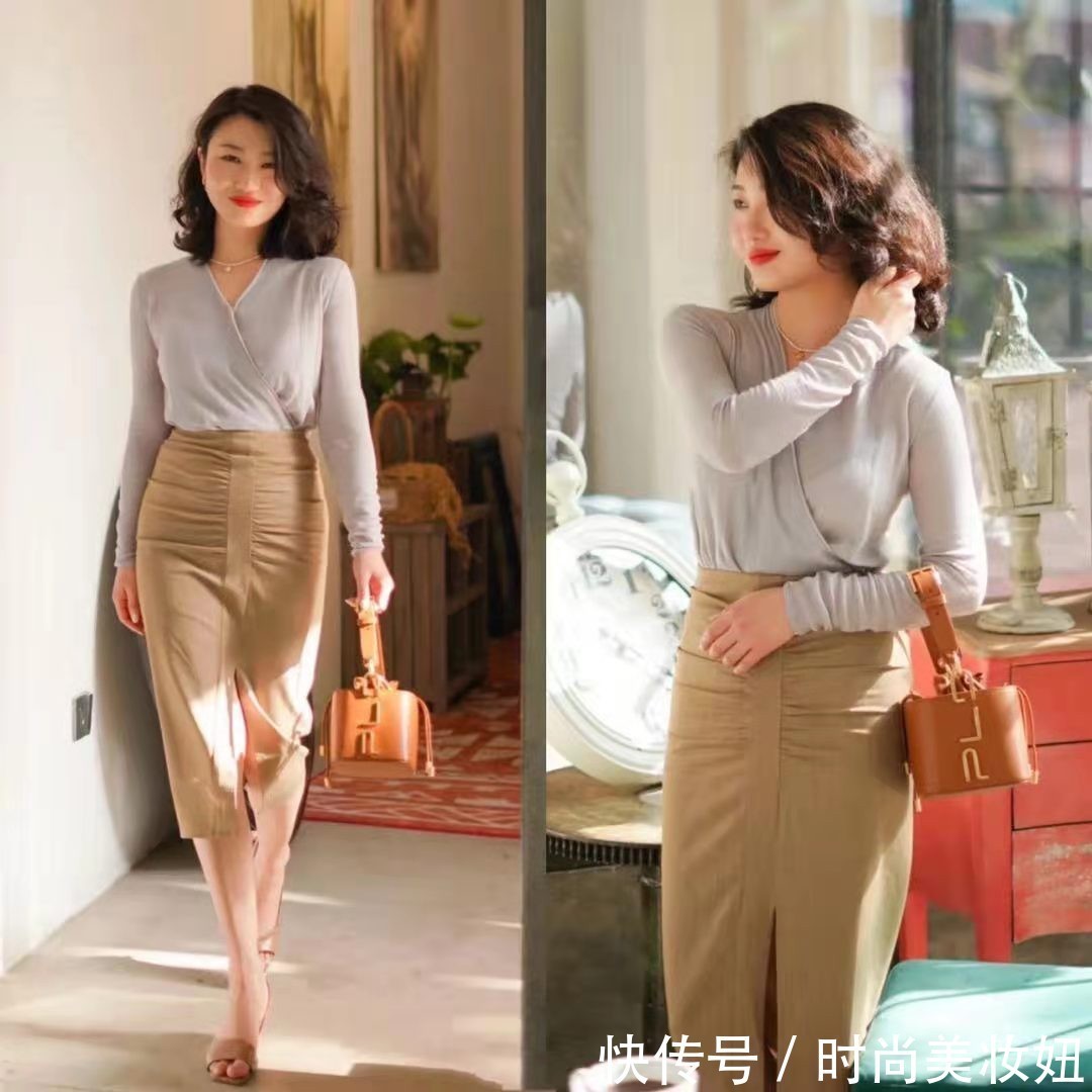 s曲线|上了年纪的女人,多穿“包臀裙”更显气质,这组优雅穿搭太美了