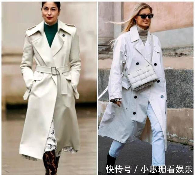 温度|冬天,时髦又洋气的白色大衣,让你有风度、又有温度,太显气质了