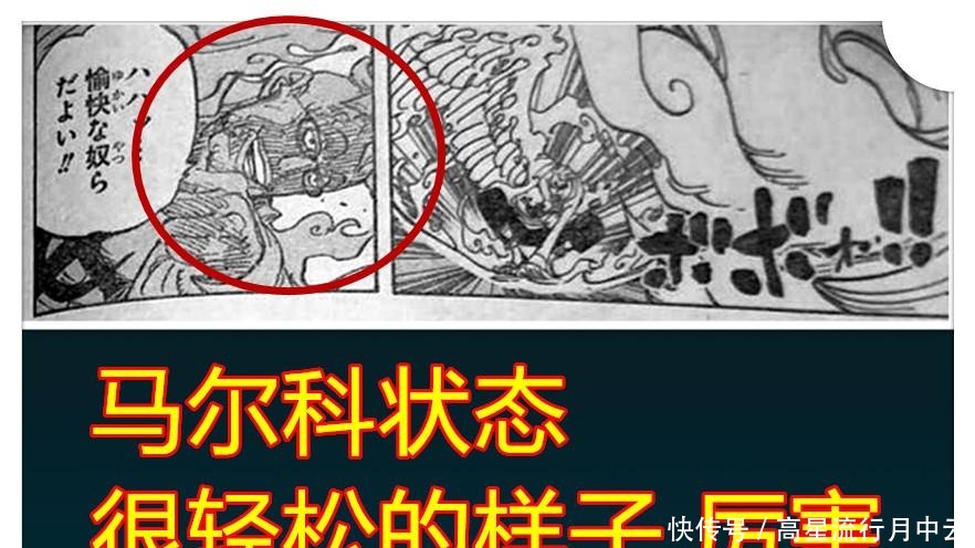 海贼王1005话,卡塔库栗上线并露脸,King火焰射击对马尔科没效果