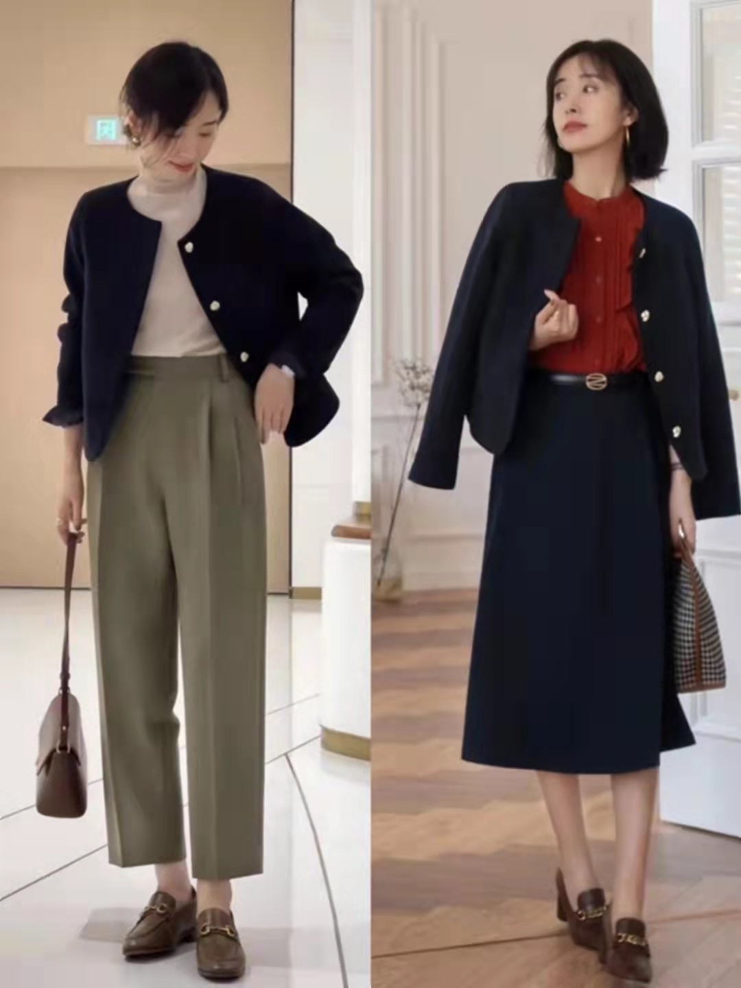 穿搭|女人40岁后别总穿打底裤,学这位博主的裙装穿搭,时髦又有女人味