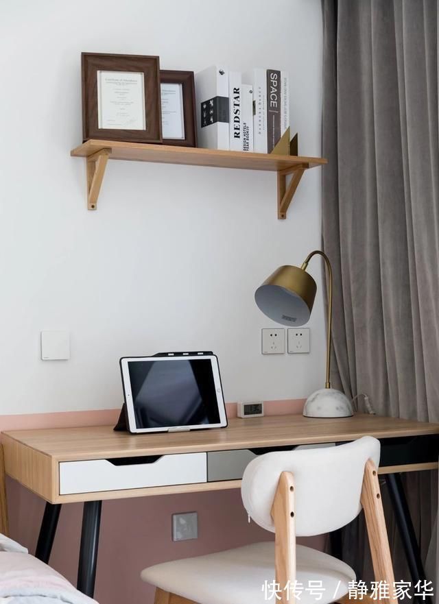 小书房|58㎡小户型,一居改两居空间越变越大,客厅装成小书房孩子超喜欢