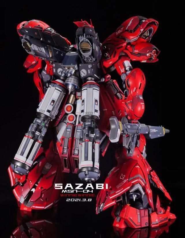 涂装|红如烈焰才是沙扎比真本色,姚沙GK1.0涂装制作