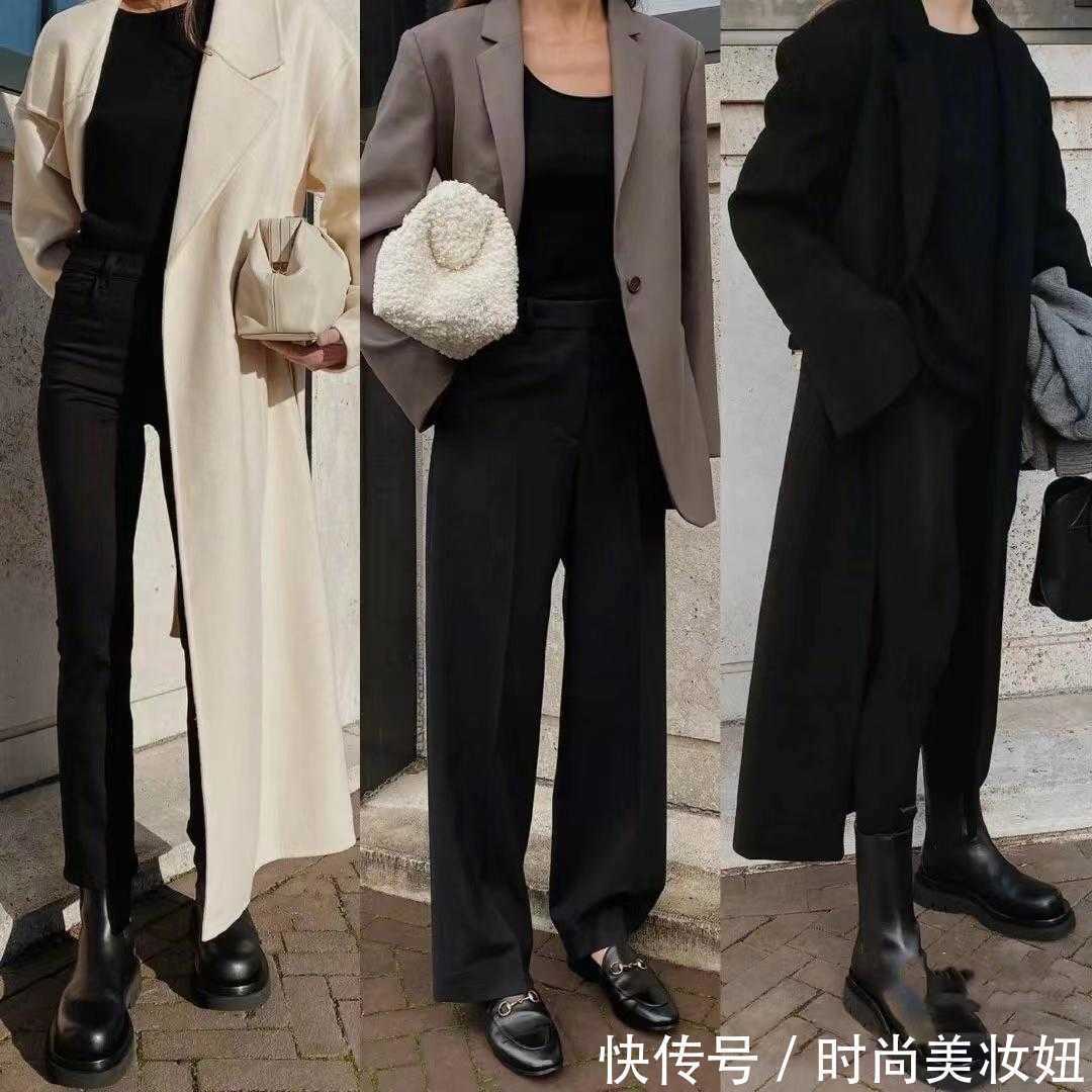 浅色系 见过世面的女人,冬季穿衣都不会太复杂,黑白灰穿出高级范
