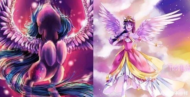 紫悦|小马宝莉当紫悦有了天使之翼,露娜换上精灵翅膀,柔柔变小恶魔