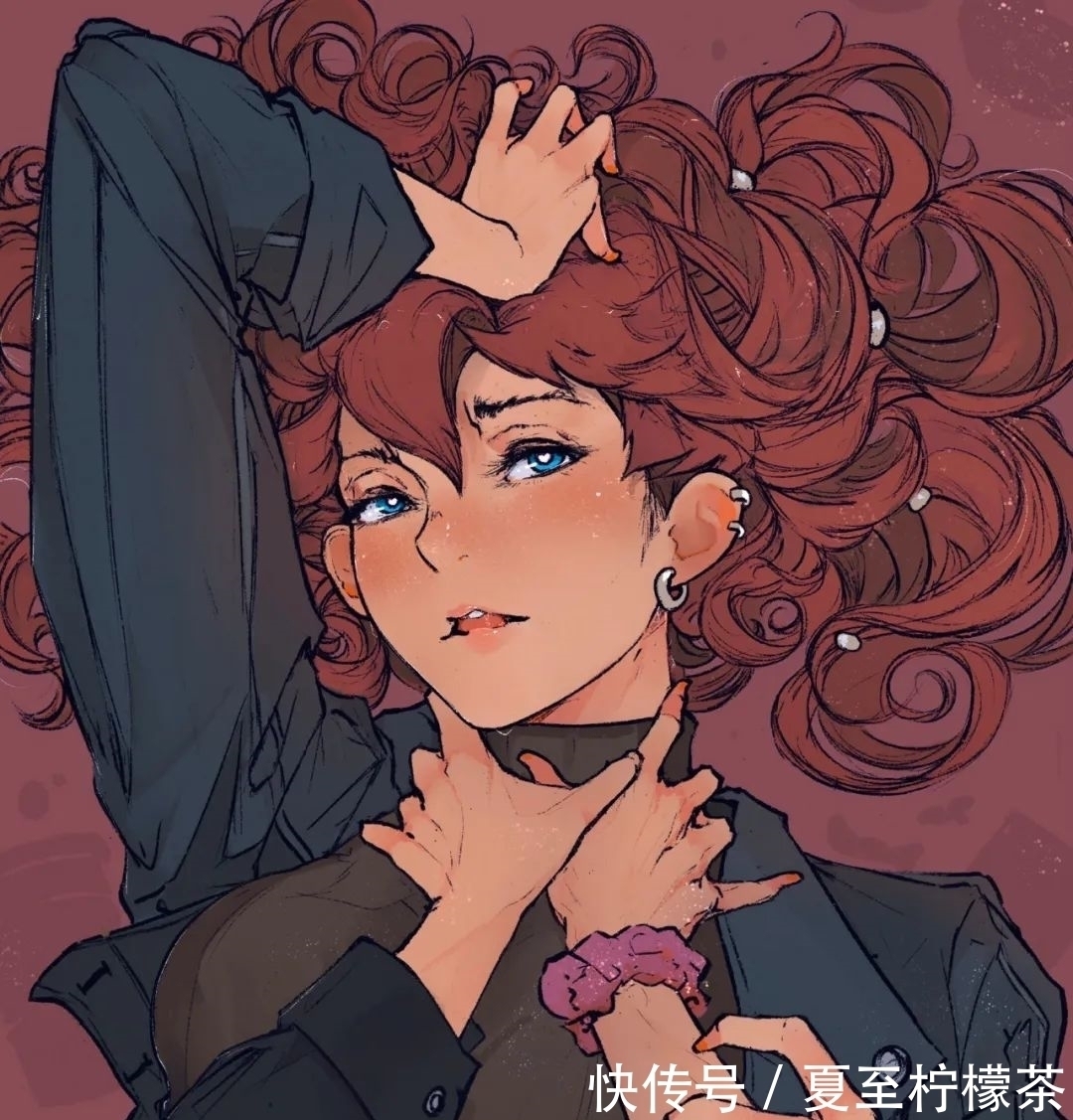 时尚风#插画师EllieMaplefox作品欣赏丨一大波甜酷头像壁纸来袭!