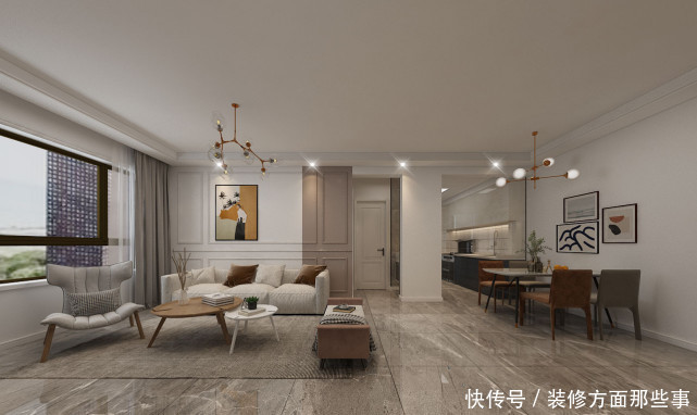 家居|100平现代二居室,装修完邻居争相来模仿