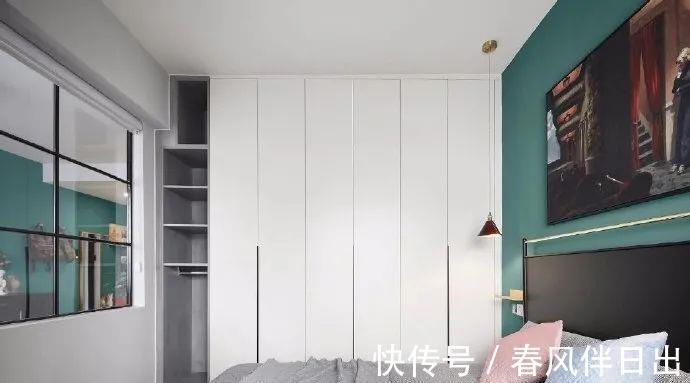 背景墙|50平米小户型，既有两居室，还宽敞舒适不拥挤，背景墙颜色超漂亮