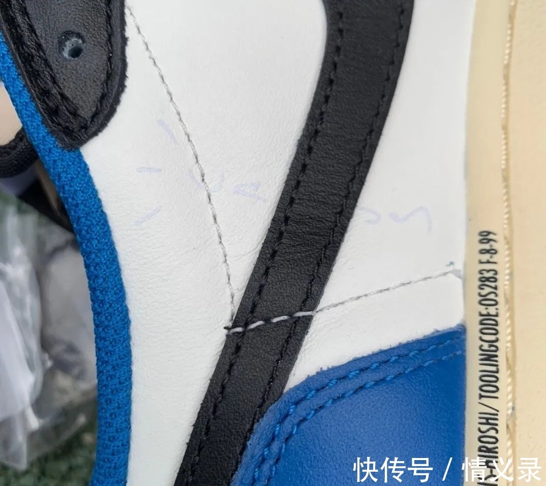 倒钩|藤原浩倒钩闪电aj1最强横向对比测评 中底拉邦皮料剪裁差的是正?