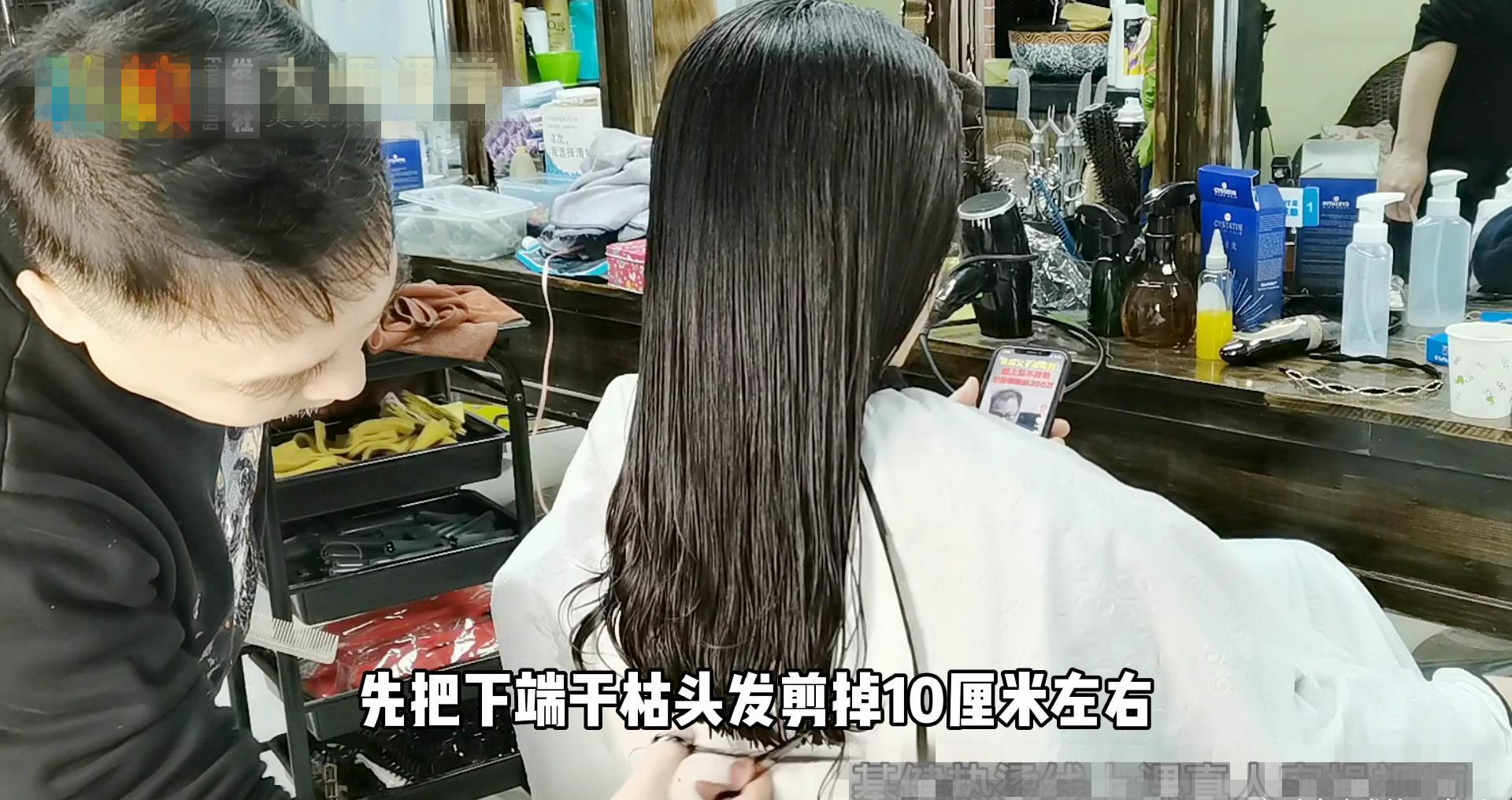 离子烫|50岁女士自来卷沙发发量多，头发抛光+抱团卷，柔软减龄又时髦