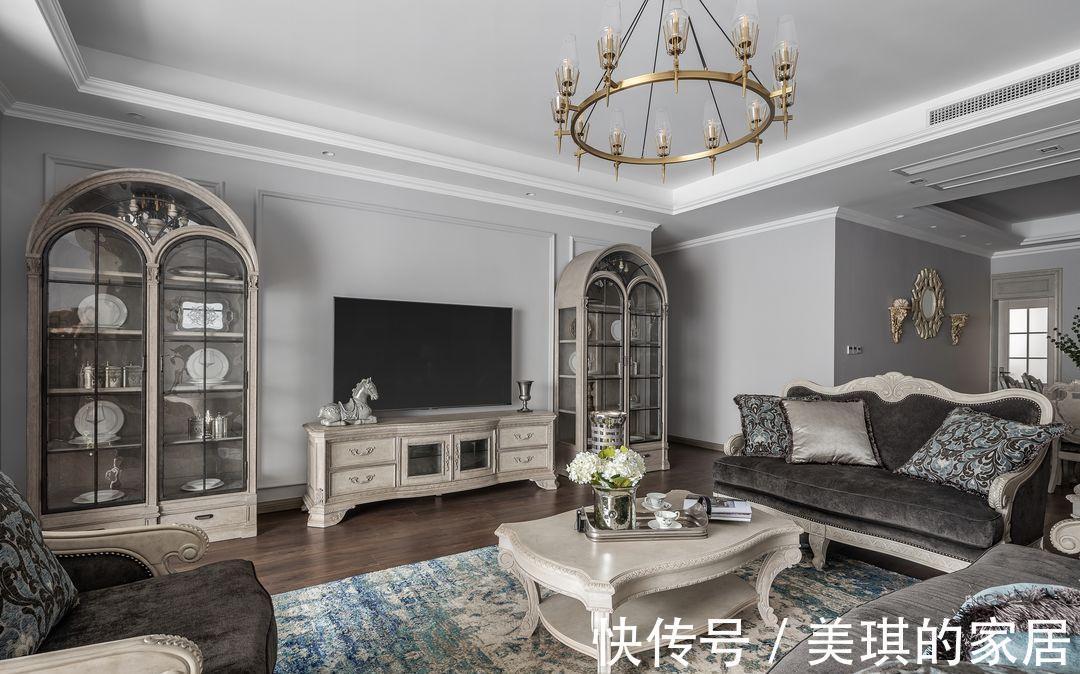 客厅|用美式的浪漫点缀生活，打造甜蜜夫妇的二人世界，尽享生活乐趣