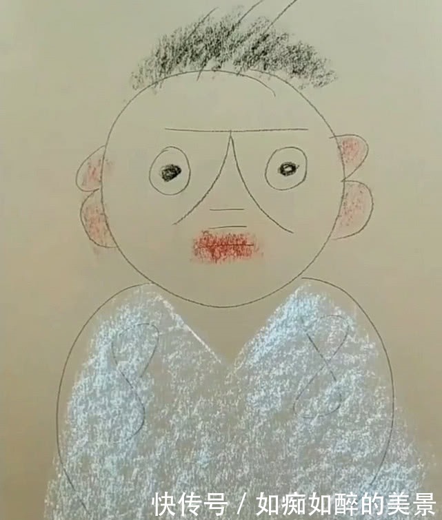 美术生@美术生画简笔画,开始小学生都不如,画到一半颜值飙升!