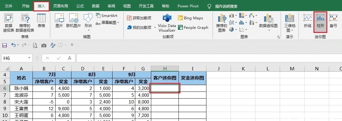 才能|Excel 数据源区域不连续，如何才能成功创建出迷你图？