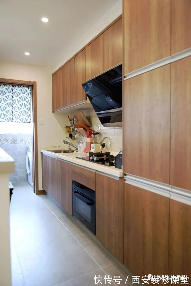 水吧台|85㎡两室新家,打造日式婚房