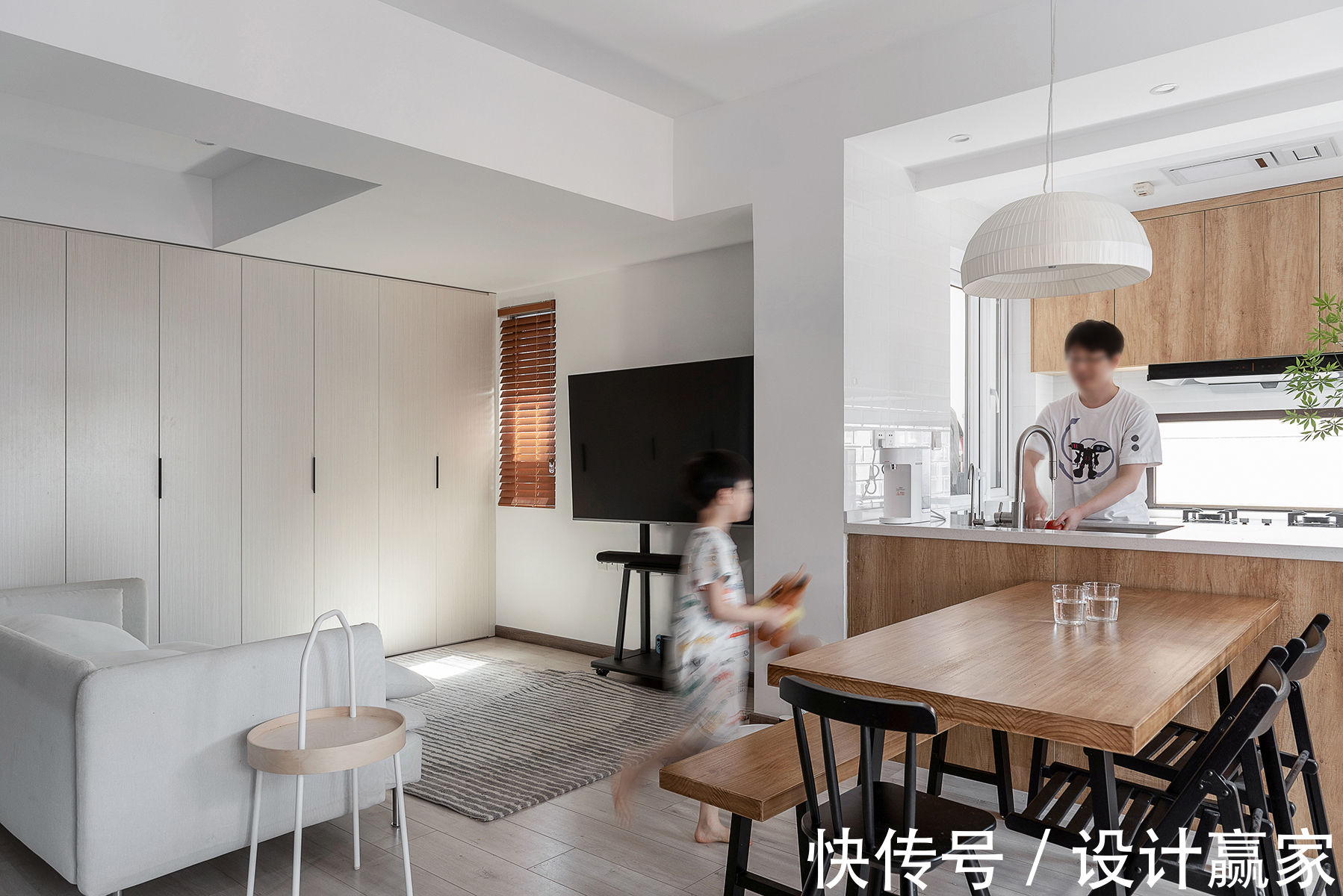 小清新|108㎡简约平层,温馨的日式小清新,生活工作两不耽误