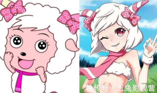 喜洋洋与灰太狼|喜羊羊与灰太狼角色拟人化后,小灰灰变的有点古怪