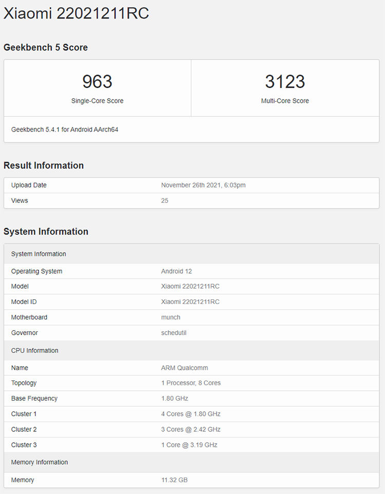 新机|疑似Redmi K50电竞版和骁龙870新机跑分出炉 均有12GB内存配置