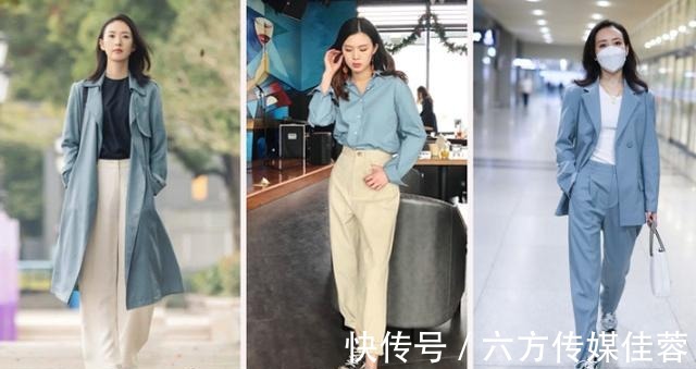 蓝色|“雾霾蓝”可显高级感了，照着这3点穿搭思路，显白又显质感