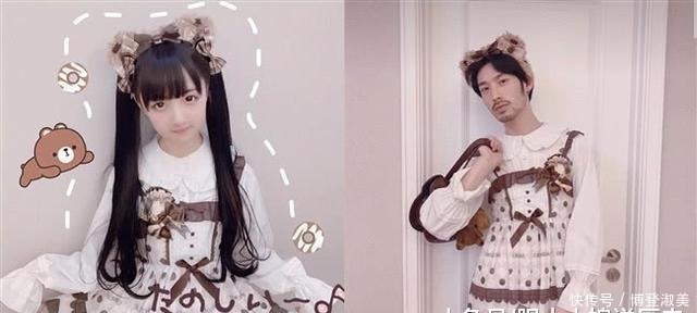右图|男生穿“女装”,汉服忍了,jk忍了,看到洛丽塔:女装大佬本人
