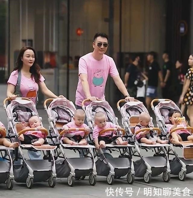 孩子|小两口带6个娃逛街场面壮观,回头率超级高,网友太霸道了
