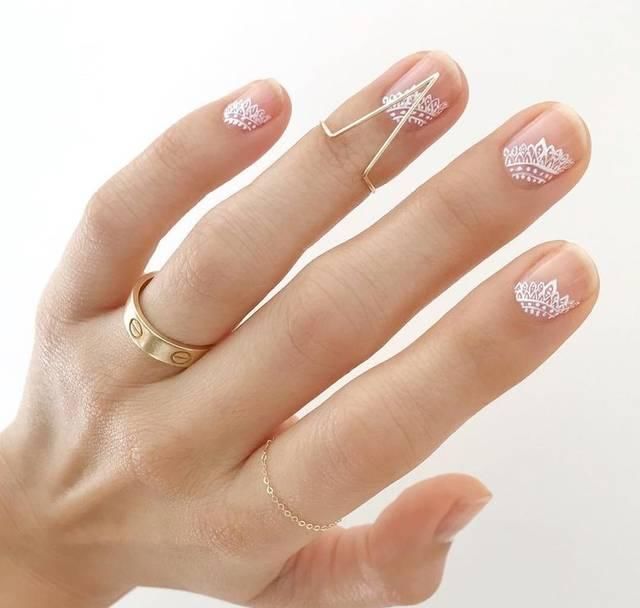 梦幻|新娘美甲灵感美国美甲师BetinaGoldstein的15款梦幻指甲造型