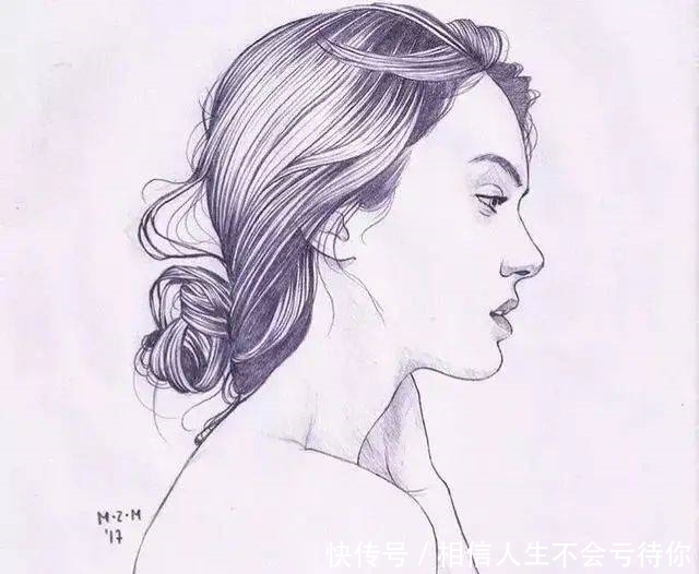 简洁的少女速写,灵动的美!