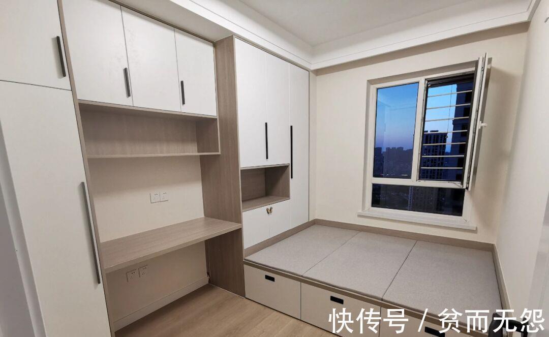 硬装|硬装做完了,不做电视墙,打扫干净很喜欢,尤其是木工打的柜子!