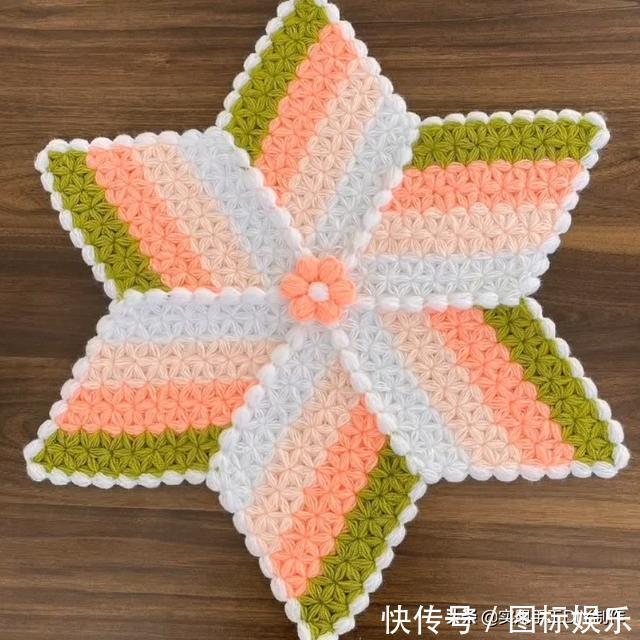 针法@「针织作品」32款只用到一种针法织出来的美垫子,新手留存备用
