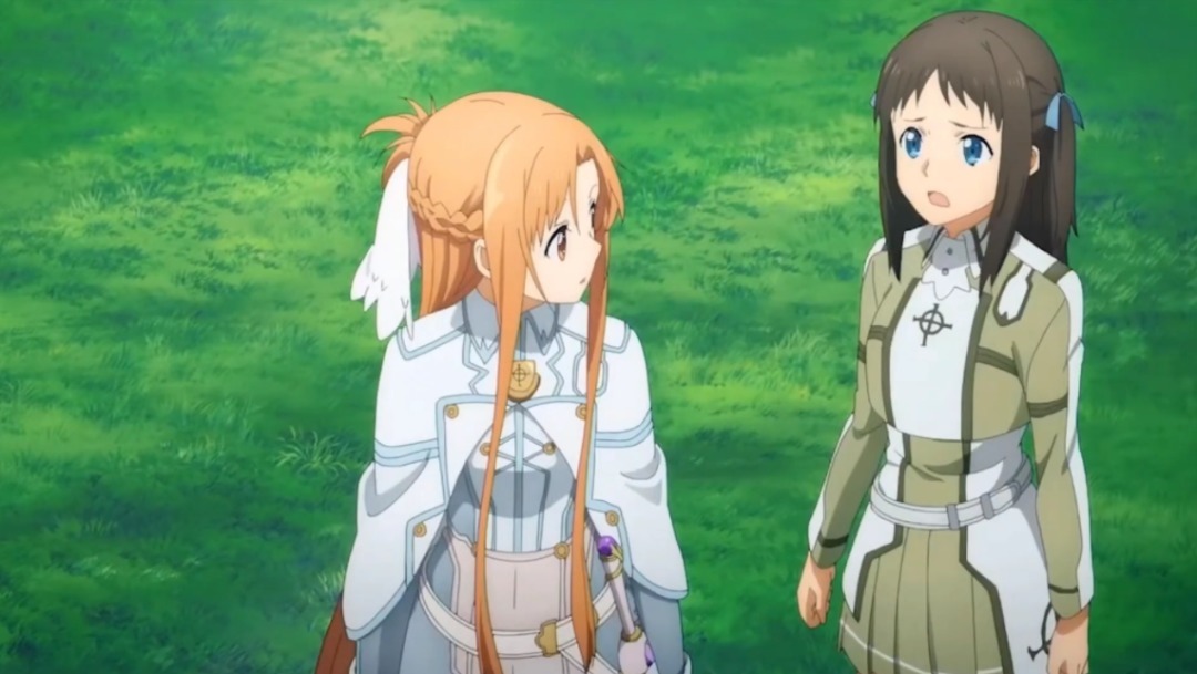 剧场版|刀剑神域：手游动画“月之摇篮”篇章，亚丝娜在看桐人开飞机