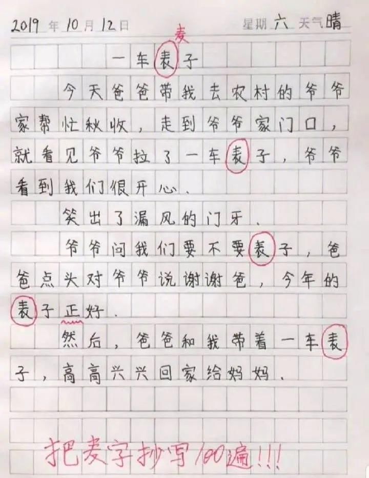 小学生的考试答案有多野？