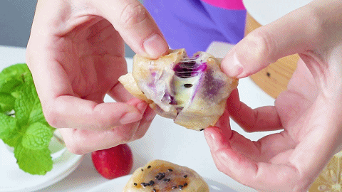 宝宝紫薯仙豆糕