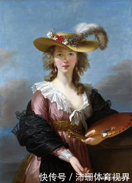 佛兰德&法国18世纪著名洛可可女画家维吉·勒布伦肖像作品欣赏