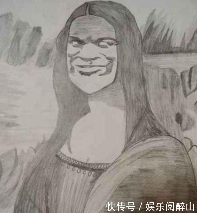 画风$当美术生画到一半懒得画了,画风逐渐变沙雕,老师:眼睛无法承受