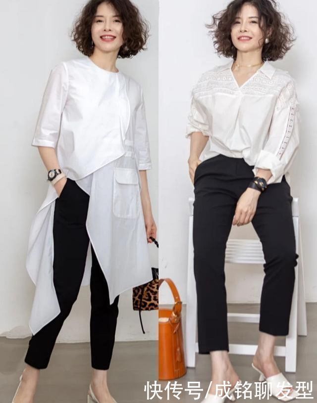 衬衫 人到中年要远离“妈妈装”,看这位博主的减龄穿搭,时尚又有品位