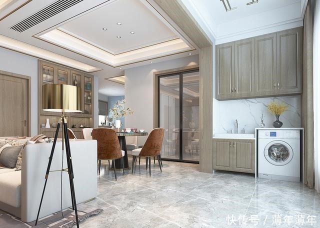 衣帽间|159平米现代风,客厅和餐厅连在一体视野开拓,非常的通透大气!