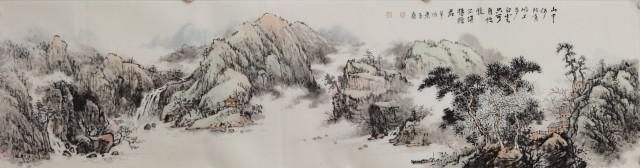  山水画|化纹学社著名山水画家杨振军