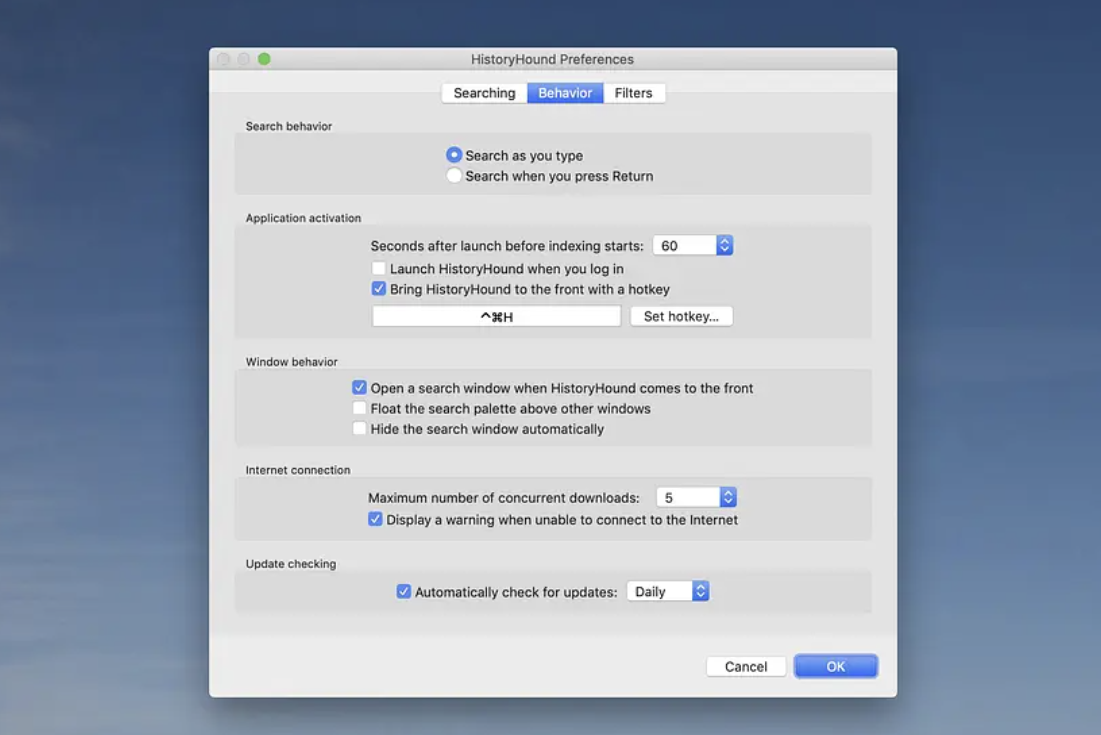 HistoryHound for Mac v2.3.2 网页浏览记录搜索-无忧下载