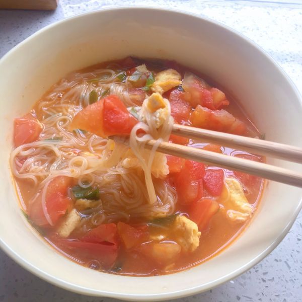 藤椒油|西红柿鸡蛋面