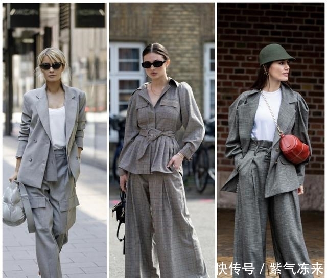过了30的女人都该试试灰色阔腿裤,高级显气质,职场女人太适合了
