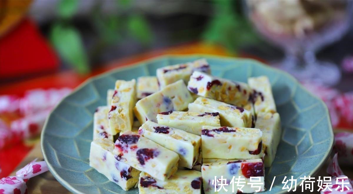 儿子爱吃牛轧糖不用花钱买，自己在家就能做，简单好做无添加