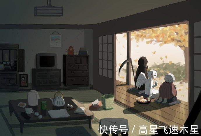 天使|治愈漫画《天使与死神》,甜食控天使遇上忠犬死神,这画面太有爱