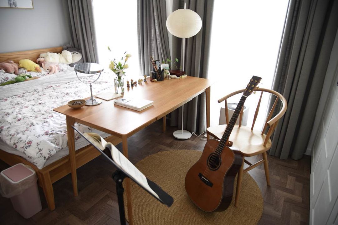 餐厨|邻居的北欧风两居,客餐厨一体化布局真敞亮,卧室还带书房,厉害