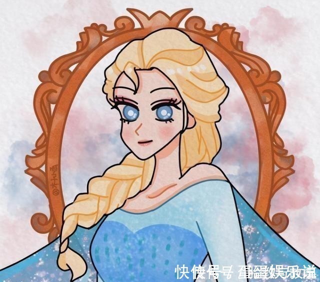 蜡笔小新|当迪士尼公主变成蜡笔小新画风,艾莎女王太可爱,最帅的当属木兰